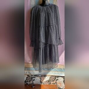 Polka Dot Black Dress